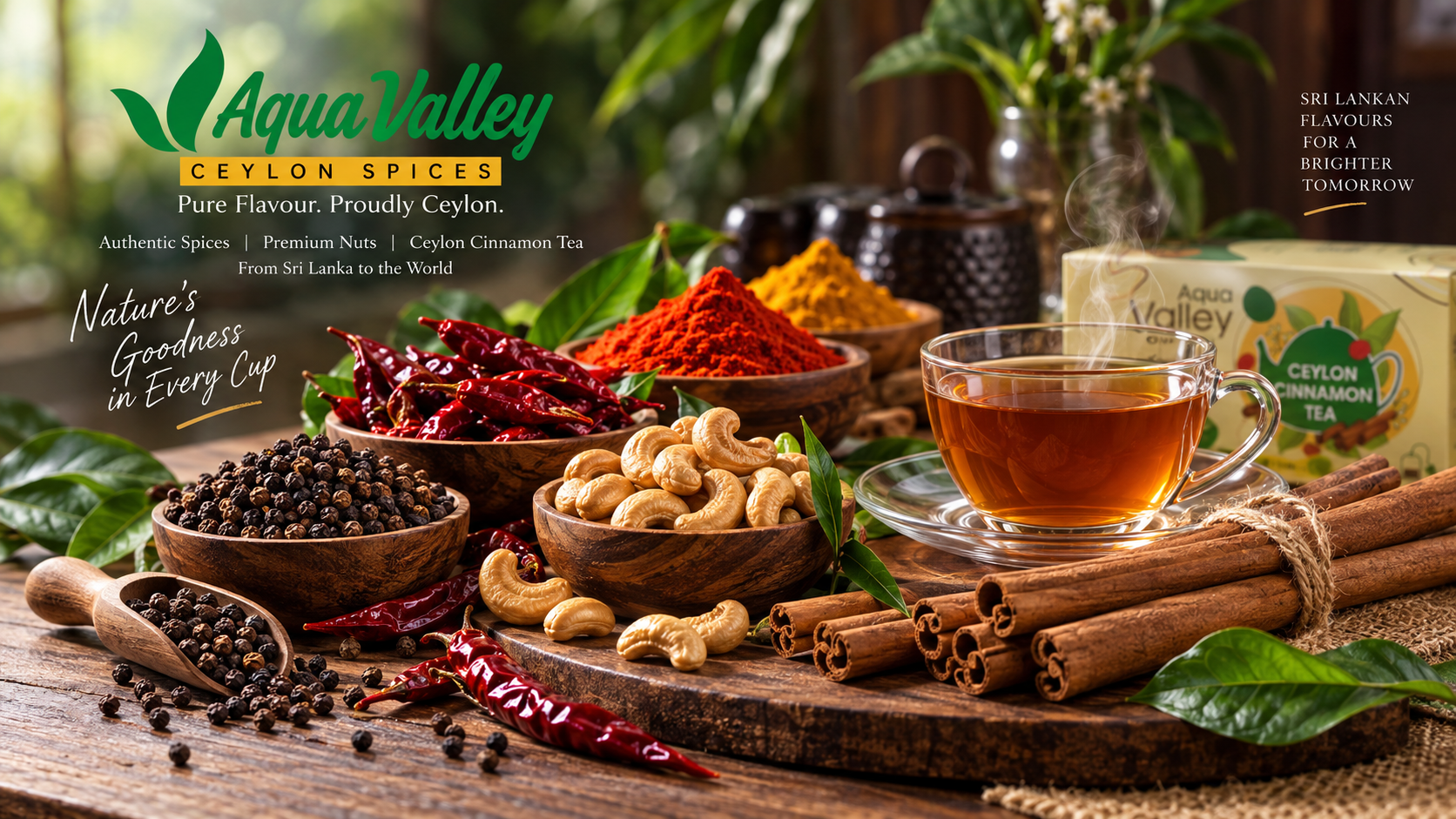 Aqua Valley Ceylon Spices lifestyle collection